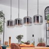 Lauden hanging light chrome, clear, 4-light sources