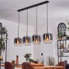 Lauden hanging light clear, Smoke-coloured, 4-light sources