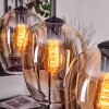 Vevino pendant light Amber, clear, 3-light sources
