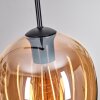 Vevino pendant light Amber, chrome, 3-light sources