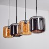 Lauden hanging light Amber, chrome, 4-light sources