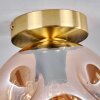 Ripoll ceiling light gold, black, 1-light source