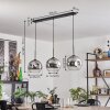 Ripoll hanging light black, 3-light sources