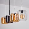 Lauden hanging light black, 4-light sources