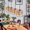 Lauden hanging light Amber, clear, 4-light sources