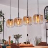 Lauden hanging light Amber, clear, 4-light sources