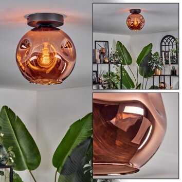 Ripoll ceiling light coppery, 1-light source