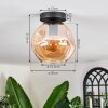 Ripoll ceiling light Amber, 1-light source