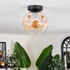 Ripoll ceiling light Amber, clear, 1-light source