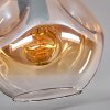 Ripoll ceiling light Amber, clear, 1-light source