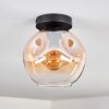 Ripoll ceiling light Amber, clear, 1-light source