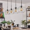 Ripoll hanging light black, 4-light sources