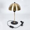 Mushroom Shaped  Sandvig table lamp brass, black, 1-light source