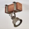 Pehefito ceiling light dark brown, grey, green, 1-light source