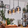 Vevino pendant light chrome, clear, 3-light sources