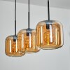 Lauden pendant light Amber, 3-light sources