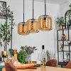 Lauden pendant light Amber, 3-light sources