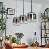 Lauden pendant light chrome, clear, 3-light sources