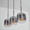 Lauden pendant light clear, Smoke-coloured, 3-light sources