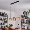 Lauden pendant light Amber, clear, Smoke-coloured, 3-light sources