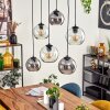 Quinteiro hanging light black, 6-light sources