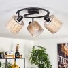 Bongal ceiling light black, 3-light sources