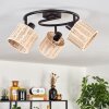 Cavaca ceiling light black, 3-light sources