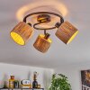 Granja ceiling light black, 3-light sources