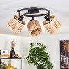 Granja ceiling light black, 3-light sources