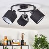 Bassagoda ceiling light black, 3-light sources