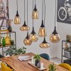 Maynal pendant light black, 8-light sources