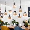 Maynal pendant light black, 8-light sources