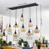 Maynal pendant light black, 8-light sources