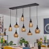 Maynal pendant light black, 8-light sources