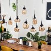 Maynal pendant light black, 8-light sources