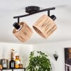 Granja ceiling light black, 2-light sources