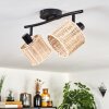 Cavaca ceiling light black, 2-light sources