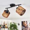 Cando ceiling light black, 2-light sources