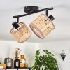 Barcos ceiling light black, 2-light sources