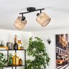 Barcos ceiling light black, 2-light sources