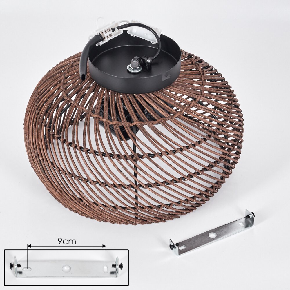Brandala ceiling light black, 2-light sources