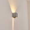 Tamarin outdoor wall light, Up & Down Light, wall light LED grey, silver, 1-light source