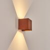 Tamarin outdoor wall light, Up & Down Light, wall light LED rust-coloured, black, 1-light source