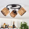 Cando ceiling light black, 3-light sources