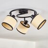 Chellas ceiling light black, 3-light sources