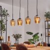 Vevino pendant light black, 4-light sources