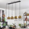 Ripoll pendant light black, 4-light sources