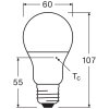 Osram lights E27 LED 8.5 Watt warm-white 806 Lumen