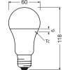 Osram lights E27 LED 13 Watt warm-white 1521 Lumen