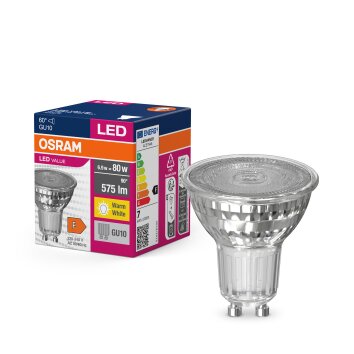 Osram lights GU10 LED 6.9 Watt warm-white 575 Lumen